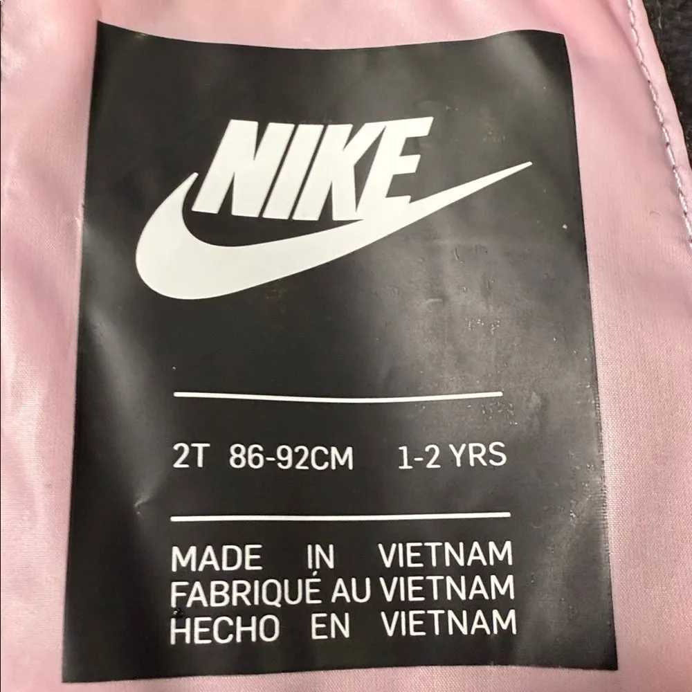 Nike Light Pink Puffer Hooded Jacket